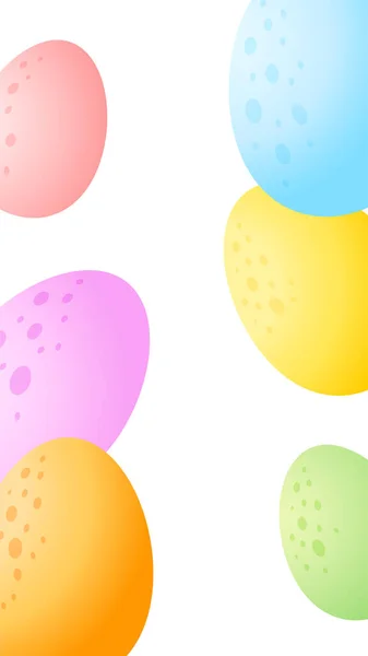 Lumineux Fond Pâques Œufs Modèle Bannière Printemps Pour Web Bordure — Image vectorielle