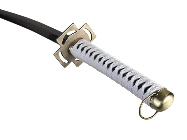 Катана меч изолирован на белом — стоковое фото