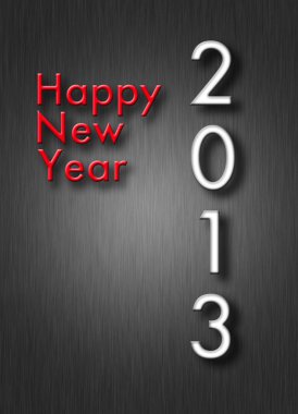 yaratıcı mutlu yeni yıl 2013 tasarım.