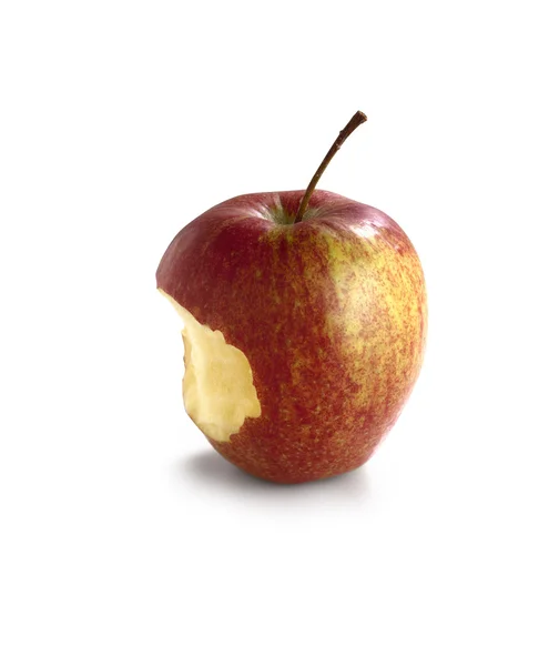 白に隔離された赤いビタミンリンゴ — ストック写真