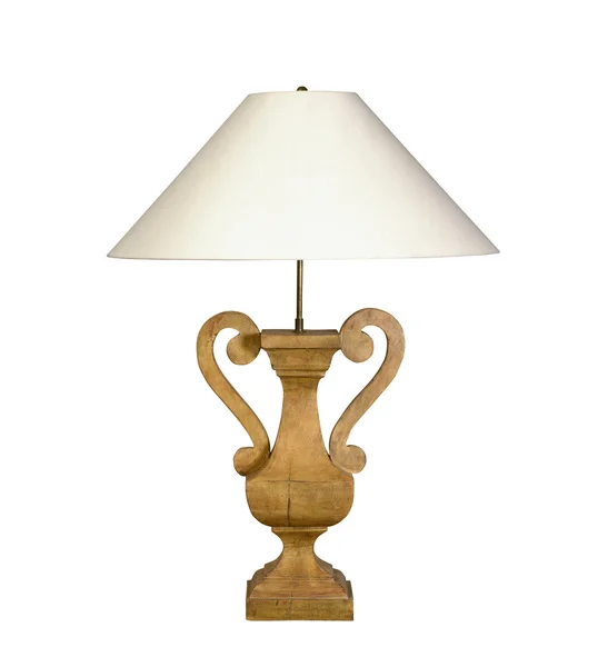 Retro stolní lampa izolované s ořezovou cestou zahrnuté — Stock fotografie
