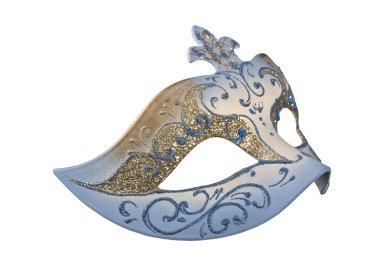 Karnaval maskesi degrade arka plan üzerinde