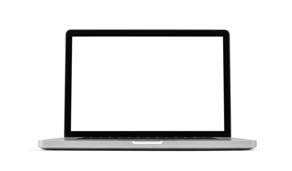 Beyaz, kırpma yolu dahil izole laptop