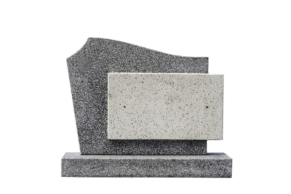 Single grave stone cut out (Clipping path) — Stock Photo, Image