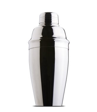 kokteyl shaker. Beyaz arka plan üzerinde izole