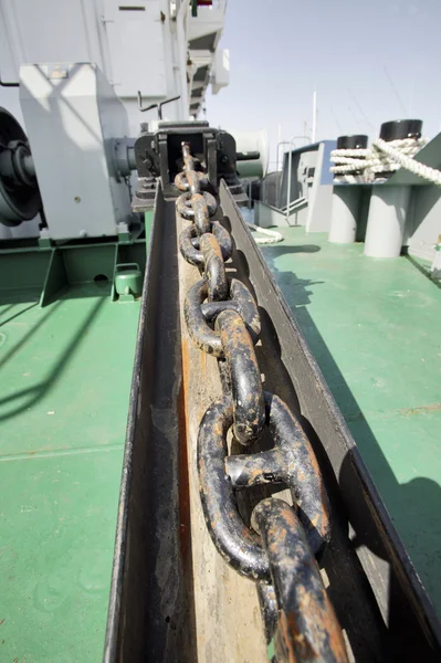 Ship anchor chain — Stock Photo, Image