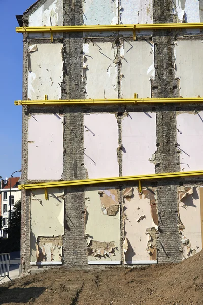 Bostäder rivning webbplats — Stockfoto