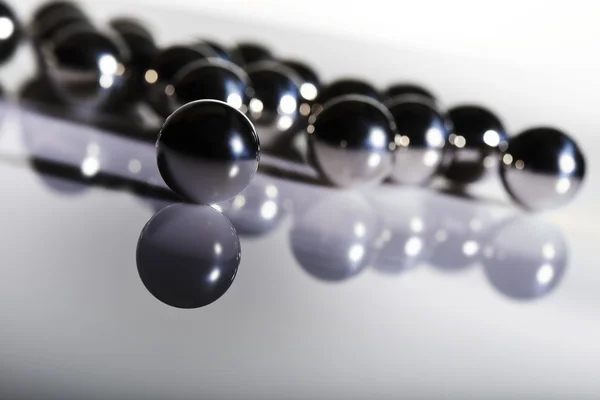 Design from sphere, black balls texture — Stock Photo, Image