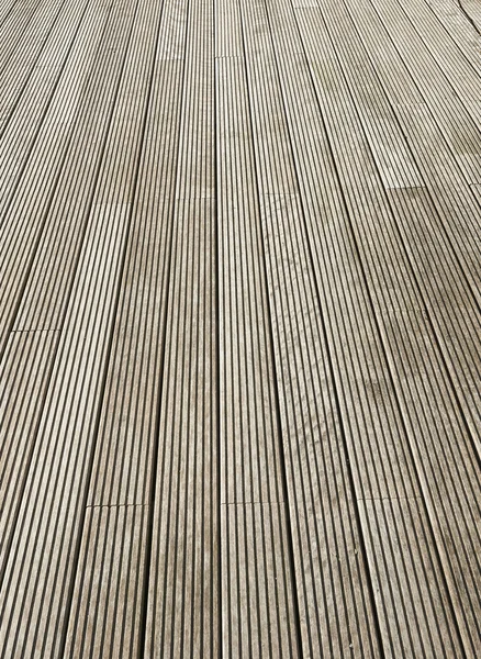 Terrace brown wood floor background — Stock Photo, Image