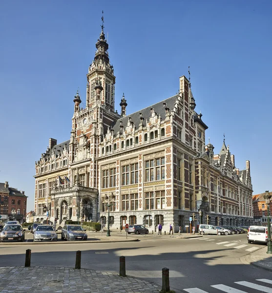Brussel, België-maart 14: Stadhuis van shaerbeek, Brussel op — Stockfoto