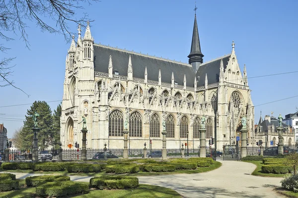 Notre Dame du Sablon 's Kathedrale in Brüssel — Stockfoto
