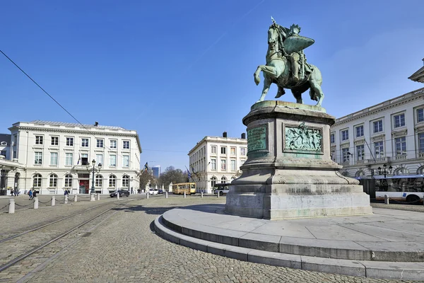 Brussel, België-maart 14: Godfried van bouillon koning van jesu — Stockfoto