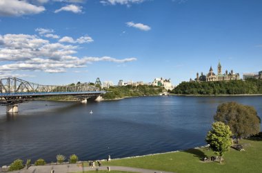 Ottawa, Kanada, augustus 8: Parlamento binaları ve fairmont