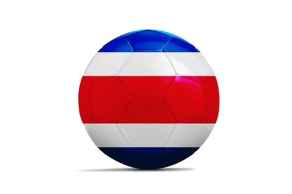 Fotbollar med lag flaggor, Brasilien 2014. grupp d, costa rica — Stockfoto