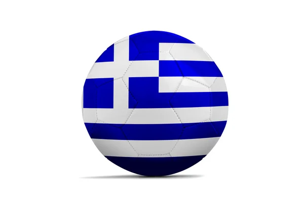 Palloni da calcio con bandiere di squadre, Brasile 2014. Gruppo C, Grecia — Foto Stock