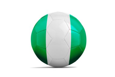 futbol topları ile takım bayrakları, Brezilya 2014. f grubu, Nijerya