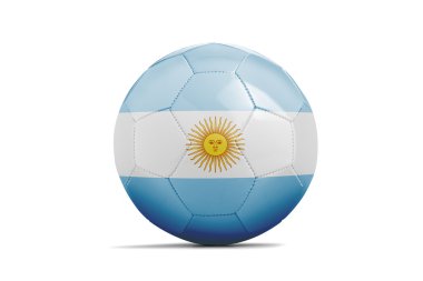 futbol topları ile takım bayrakları, Brezilya 2014. f grubu, Arjantin