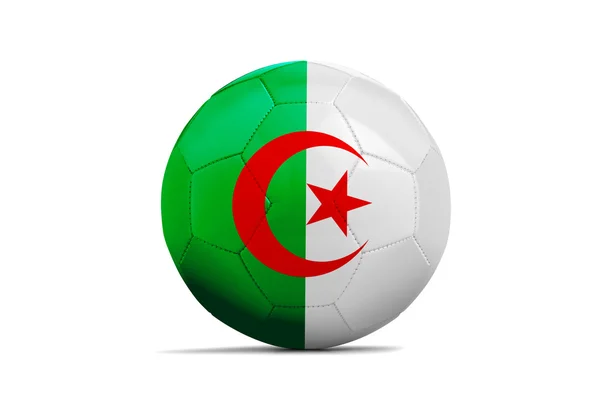 Футбольные мячи с флагами команд, Бразилия 2014. Группа H, Алжир — стоковое фото