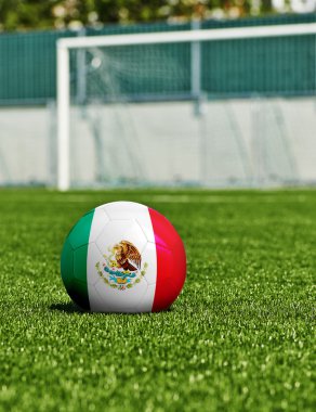 Meksika bayrağı Stadı çim futbol topu