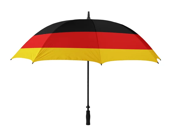 经营理念： 从德国国旗的伞 — 图库照片