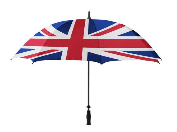 Geschäftskonzept: Regenschirm der Flagge aus England — Stockfoto