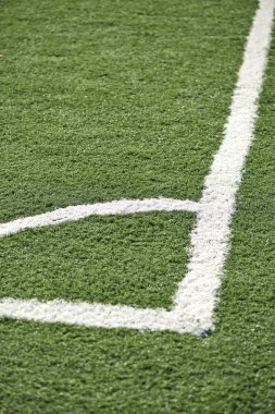 geleneksel futbol sahası üzerinde köşe전통적인 축구장에 코너