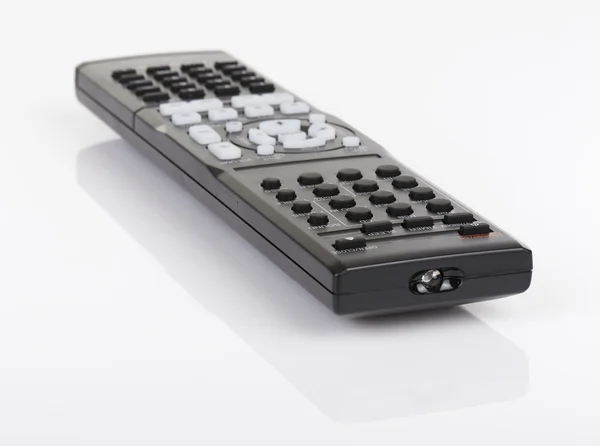 Remote control keypad black on white isolated — Stock Photo, Image