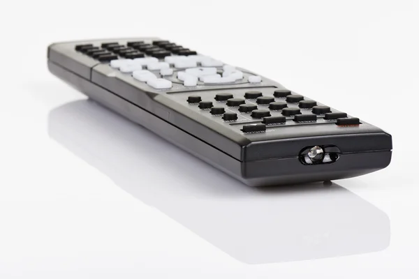 Remote control keypad black on white isolated — Stock Photo, Image