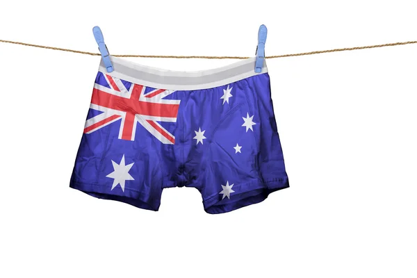 与上一个字符串的澳大利亚标志的内衣 — 图库照片
