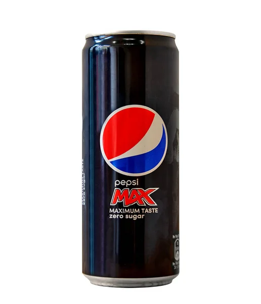 Brüsszel Belgium 2021 Október Alumíniumkanna Édes Szénsavas Itallal Pepsi Max — Stock Fotó
