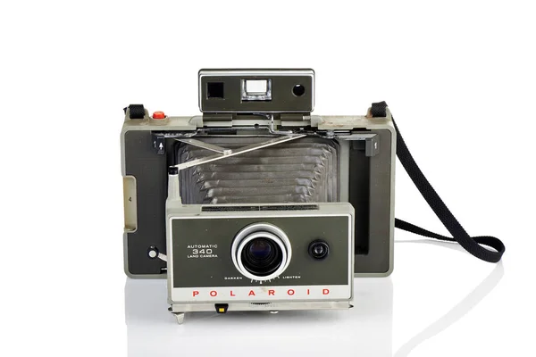 Brusel Belgie Únor 2014 Ilustrativní Redakční Vintage Polaroid Fotoaparát Instant — Stock fotografie