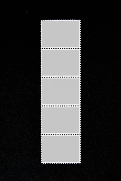 Рамки Почтовых Марок Установлены Изолированный Черном Фоне — стоковое фото