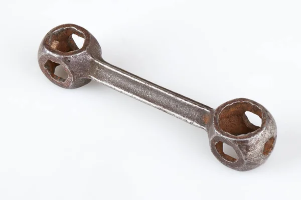 Old Rusty Screw Wrench Studio Shot — Stock Photo, Image