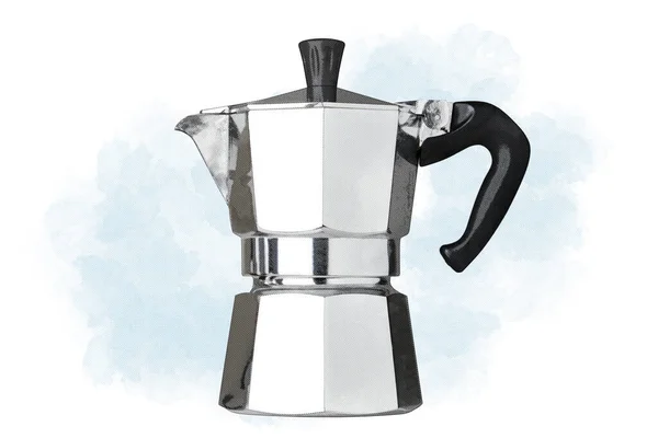 Illustration Art Italian Coffeemaker Expresso — Stock Photo, Image