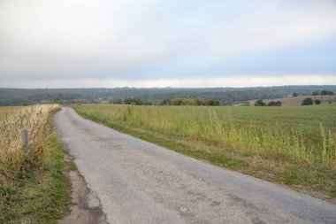 Summer scenic landscape of the Belgium Ardennes