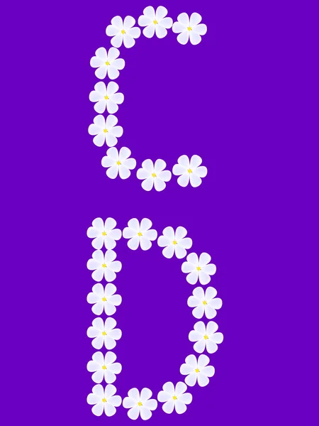 çiçekler harfi c, d
