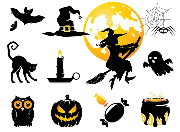 Set de Halloween — Archivo Imágenes Vectoriales