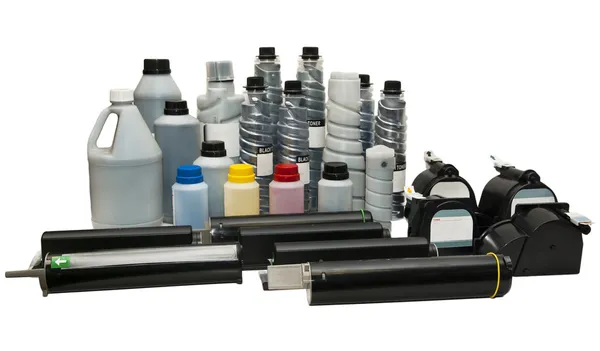 Kleur toners voor printers. — Stockfoto