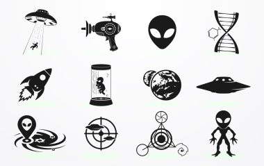 uzaylı Icons set
