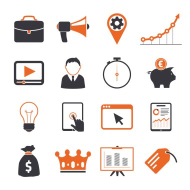 SEO icons sets clipart