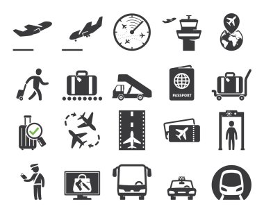 Havaalanı Icons set