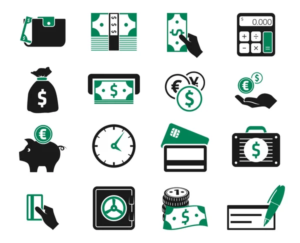 Conjunto de iconos de dinero — Vector de stock