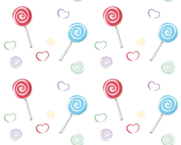 Lollipop pattern — Stock Vector