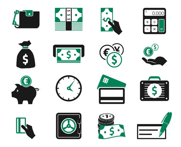 Money icons set — Stock Vector