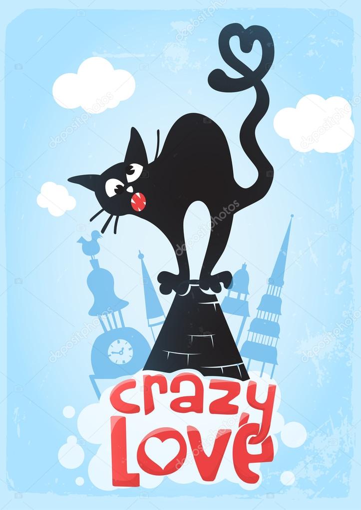 Kara kedi aşk hakkında Vektörel çizim ©Nevada31 Vektörel 27794637