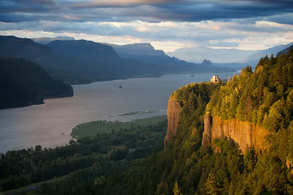 Oregon landscape - Crown Point Columbia river — Stock Photo, Image