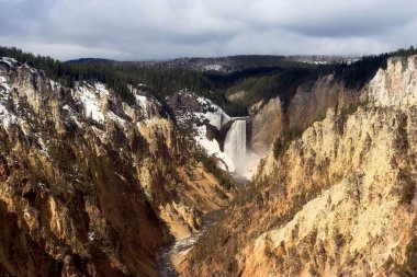 lower falls of yellowstone clipart