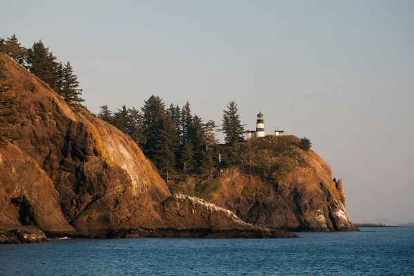 Leuchtturm an der oregonischen Küste Stockbild