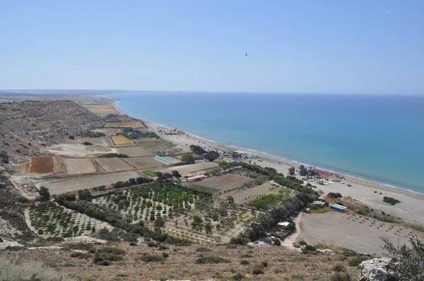 Der Schöne Strand Agios Ermogenis Limassol Auf Zypern — Stockfoto