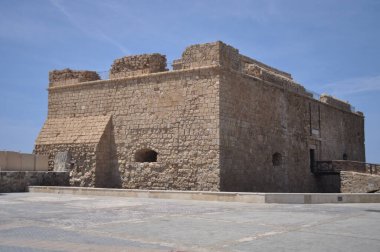 Kıbrıs 'taki güzel ortaçağ Paphos Şatosu